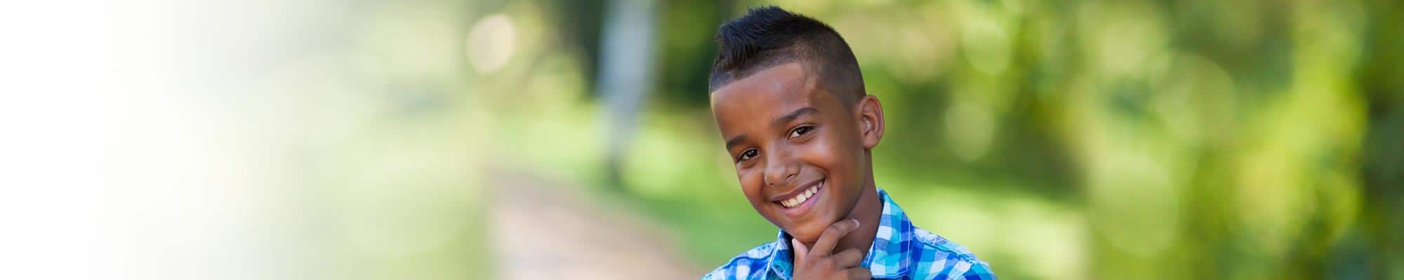 Boy smiling Memorial Dentistry for Kids in Houston, TX